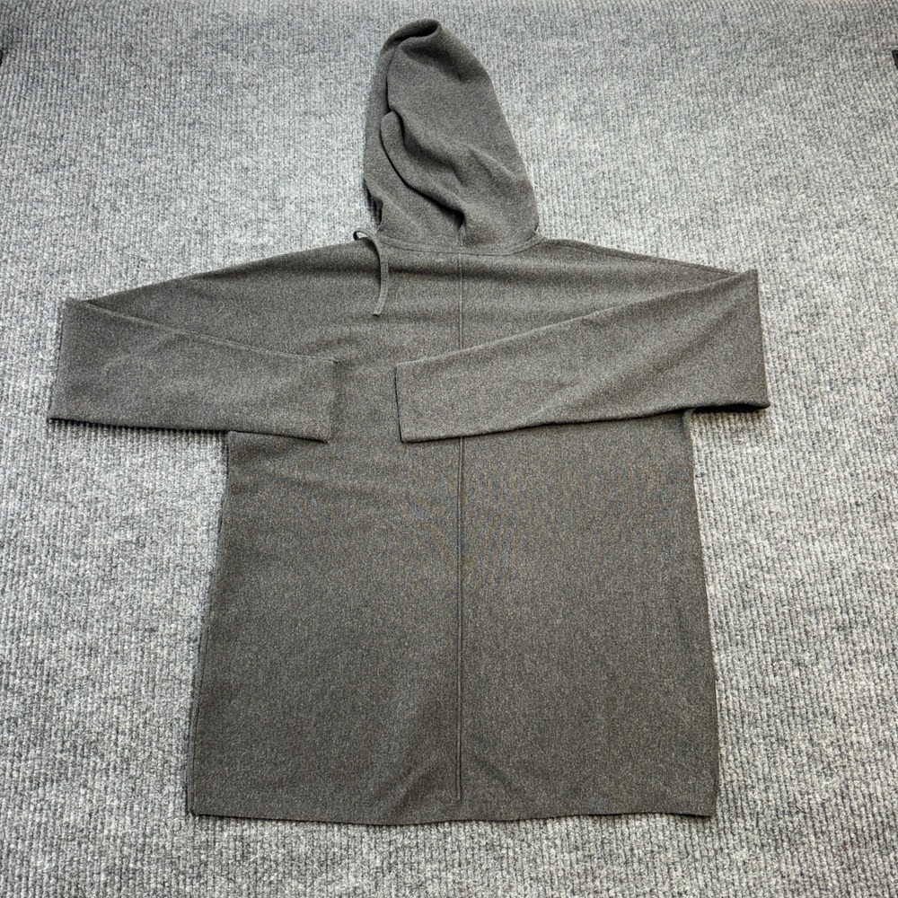 Banana Republic Sweater Womens Medium Gray Milano Hoodie Mock Knit Minimalist - Picture 7 of 9